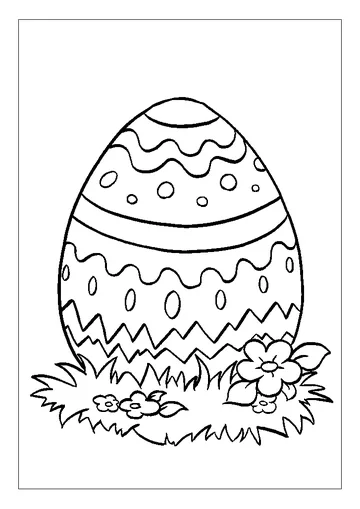 Religious Themed Easter Egg coloring page
