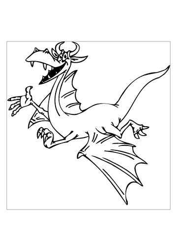 Smiling Dragon coloring page