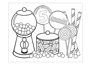 Sweet Shoppe Candy coloring page