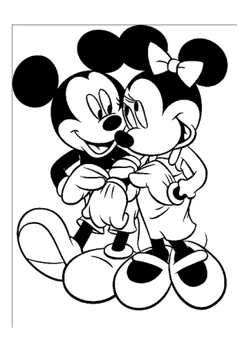 Two friends coloring page