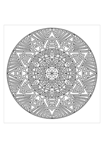 Valid Mandala coloring page