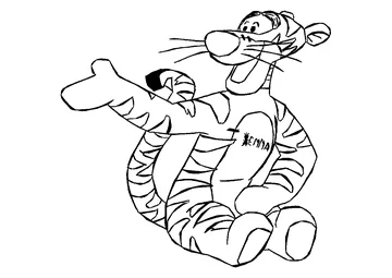 Tigger from Winnie the Pooh coloring page