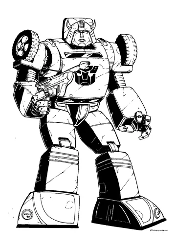 Bumblebee Transformers coloring page