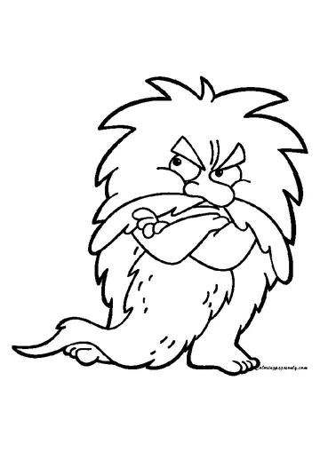 Dora Troll coloring page