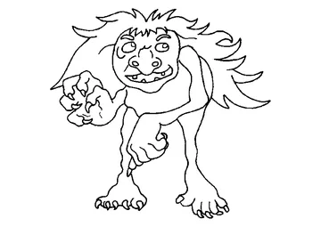 Mythical Creatures From Troll coloring page