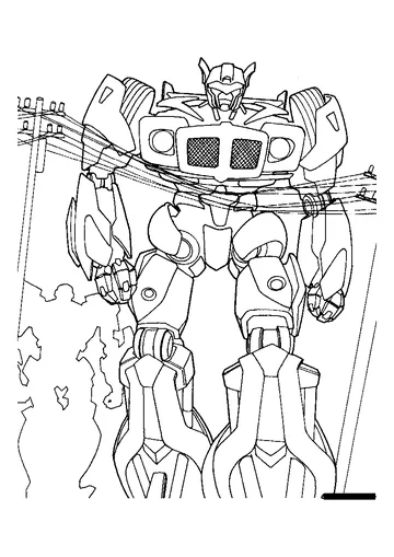 Optimus Prime coloring page