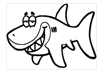 Funny Fish coloring page