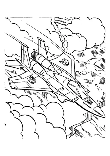 Transformers Jet coloring page