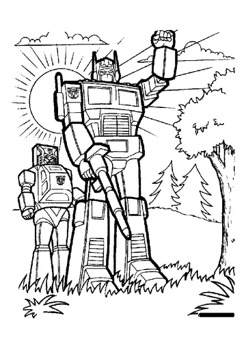 Transformers Robots coloring page