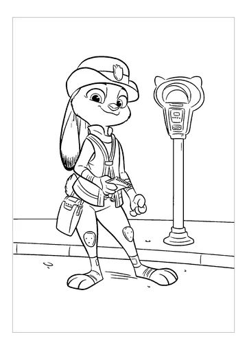Zootopia 8 coloring page