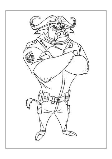 Bogo Chief coloring page