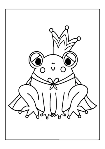 Prince with Crown coloring page