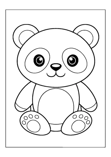 Panda coloring page