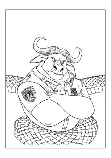 2 Coloring Chief Bogo Snake coloring page