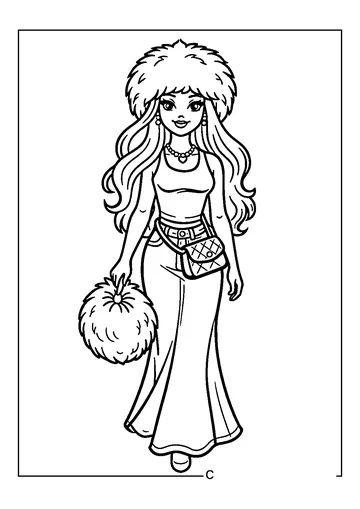 Winter Fashion coloring page
