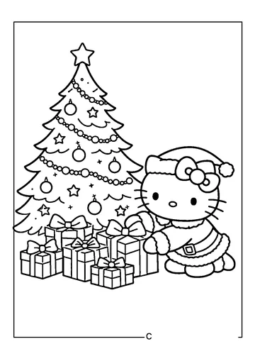 Christmas Tree coloring page
