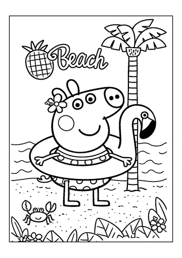 Beach Day coloring page