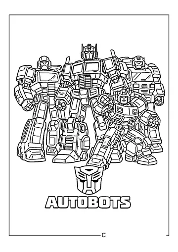 Autobots Team coloring page