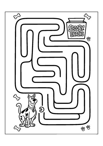 Scooby-Doo Maze coloring page
