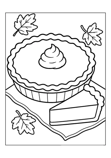 Pumpkin Pie coloring page