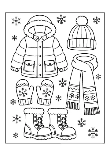 Clothes coloring page