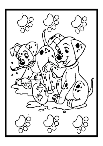 Disney's Puppies! coloring page