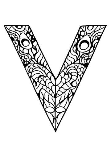 Alphabet coloring page