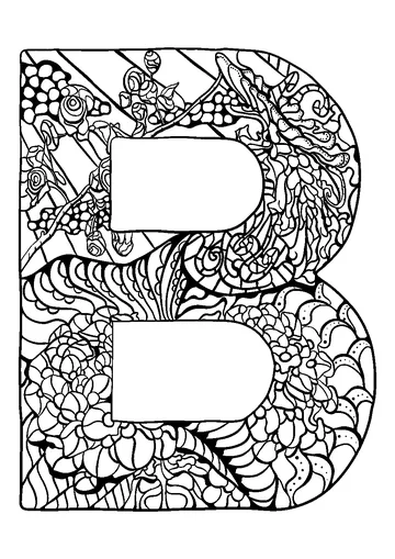 Incredible Alphabet coloring page