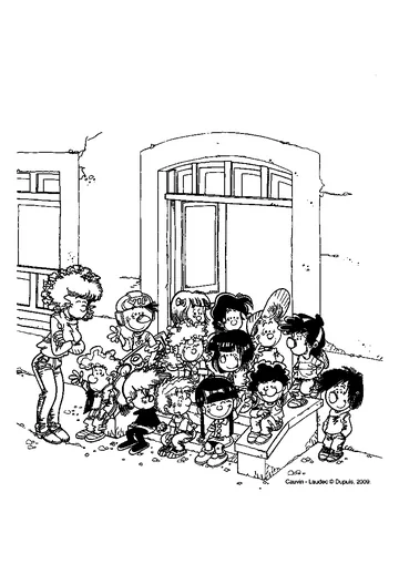 Cedric's first day of school coloring page