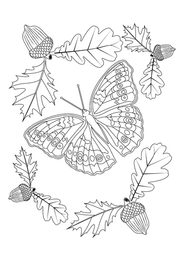 Butterflies drawing to print and color coloring page