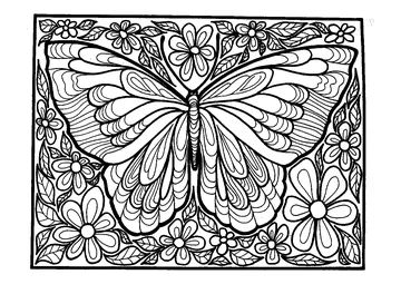Butterfly coloring page