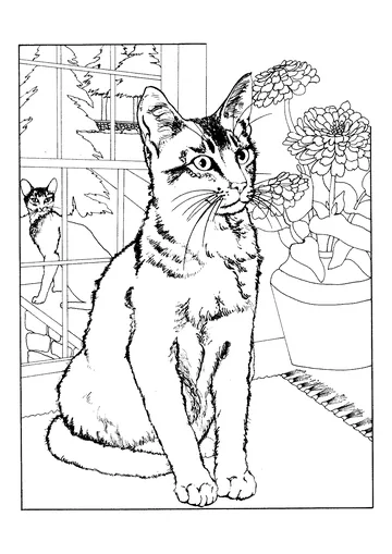 Another beautiful coloring with a gorgeous coloring page