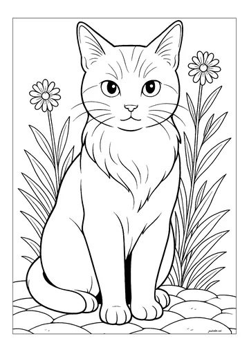 Studio Ghibli-style coloring page