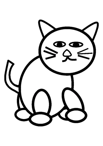 Amazing cat coloring page