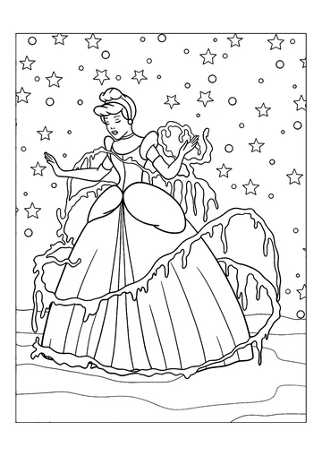 surrounded by ice coloring page