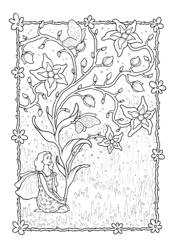 Lavender fairy, by Konstantinos Liaramantzas coloring page