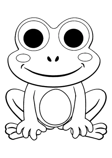 Frog coloring page