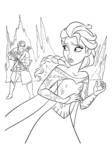 Easy free coloring page