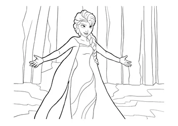 Cute free coloring page