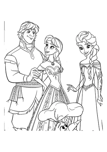 Simple free coloring page