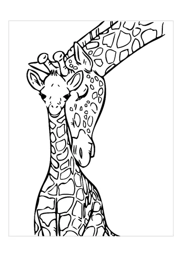 Baby Giraffe coloring page