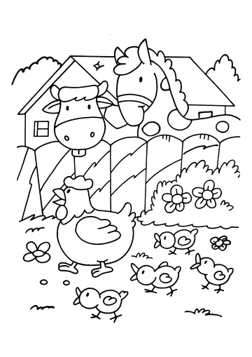 Simple coloring page