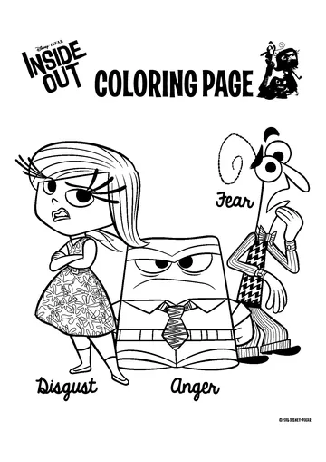 Vice versa: Disgust and anger coloring page