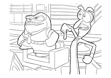Vice versa : Fear & Anger coloring page