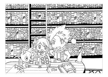 Kawaii coloring page