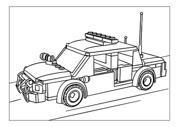 Police coloring page