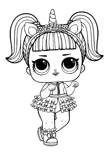 Lol surprise dolls coloring page