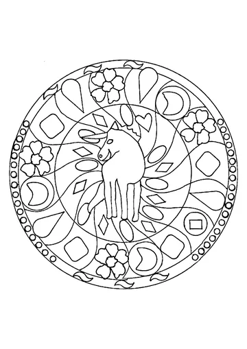 Mandala simple par domandala 1 coloring page