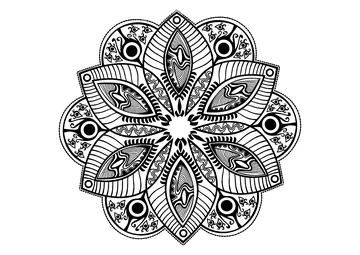 flower original by markovka coloring page