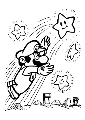 Mario Bros coloring page
